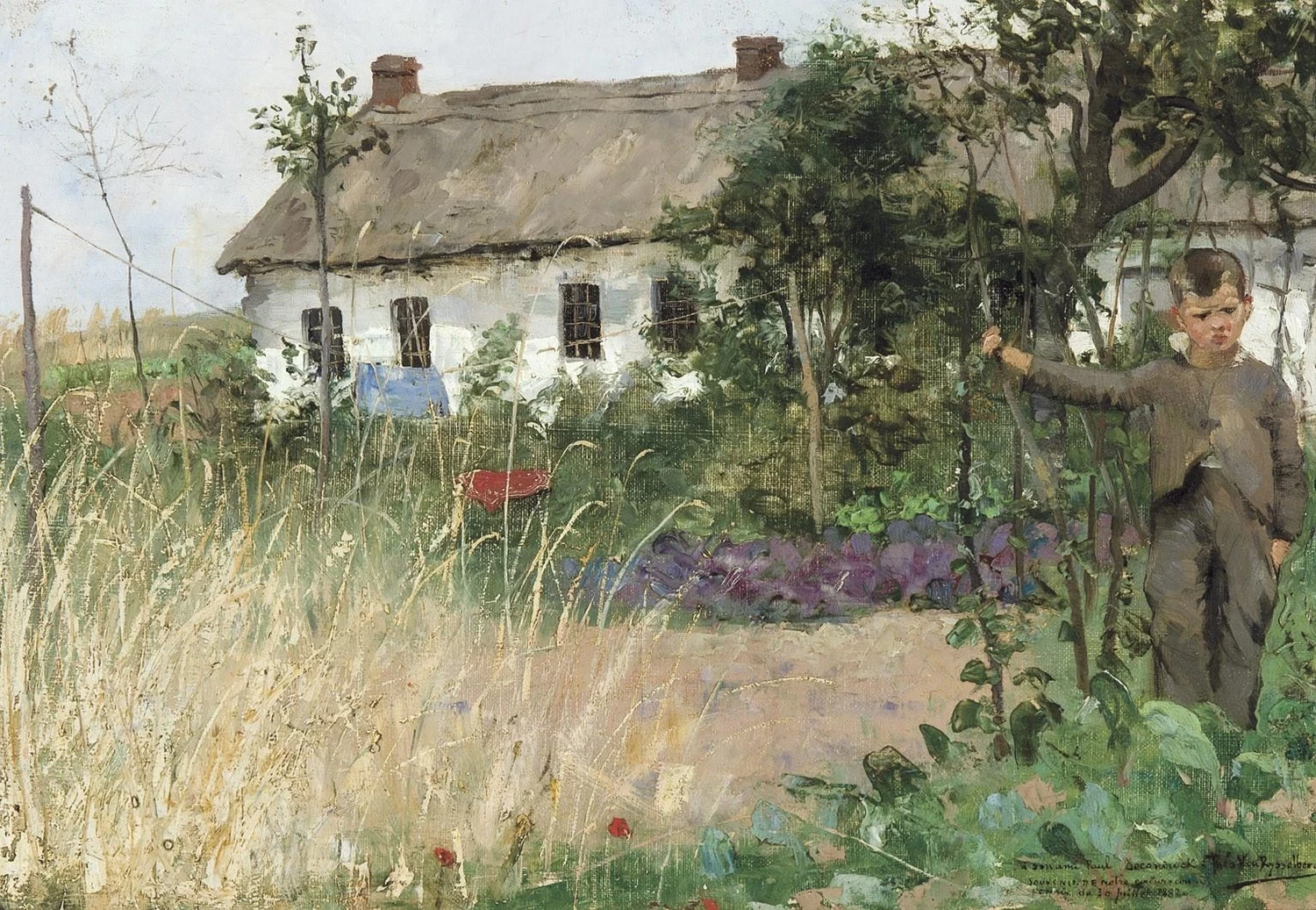 Tra i cavoli, 1882
